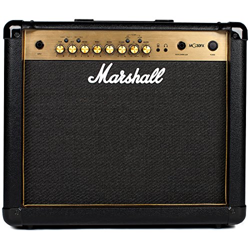 Marshall Mg30Gfx Amplificatore Combo per Chitarra Con FX Incorporati, Amplificatore per Esercizi Adatto per Chitarra Elettrica, Nero e Oro : Strumenti Musicali
