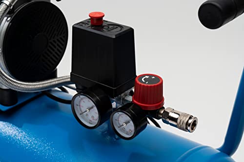 ABAC Compressore d'Aria Silenzioso EASE AIR 50, Compressore Aria Oil Free, Pressione Massima 8 Bar, Potenza 1 Hp, Serbatoio 50 Litri, Rumorosità 59 dB : Amazon.it: Fai da te