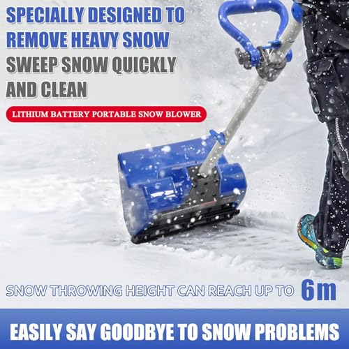 Pala per la rimozione della Neve, Pala elettrica da Neve da 1200 W con 2 batterie, spazzaneve Senza Fili con direzione Regolabile, spazzaneve con Distanza di Lancio di 8 m, spazzaneve elettr : Amazon.it: Giardino e giardinaggio