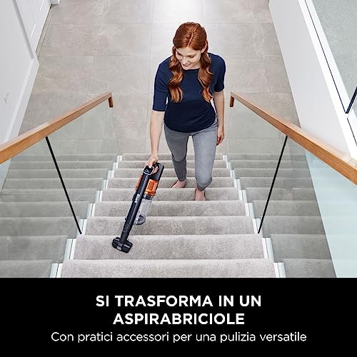 Shark Aspirapolvere Senza Fili DuoClean, Fino a 60 Minuti di Autonomia, Senza Sacco, con Tecnologia Antigroviglio, per Tutti i Tipi di Pavimenti e Tappeti, Anti Allergeni, Nero/Rame, IZ300EU : Amazon.it: Casa e cucina