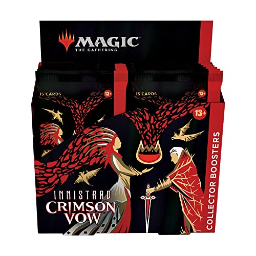 Magic The Gathering  Confezione di Collector Booster Innistrad: Promessa Cremisi 12 Buste e Carta Bonus di Dracula (Versione Inglese), C90970000 : Amazon.it: Giochi e giocattoli