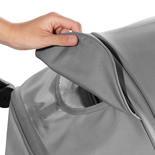 hauck Passeggino Rapid 4R Plus   Passeggino Leggero 25 kg Portata   Passeggino Pieghevole Veloce con Cappotta XL UPF 50     Passeggino Compatto, Reclinabile con Portabibite   Grande Cesto   Grigio : Prima infanzia