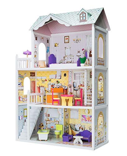 Eichhorn  Legno, Bambola, Casa, Villa, Multicolore, 38x84x123.5 cm, 100002510 : Amazon.it: Giochi e giocattoli