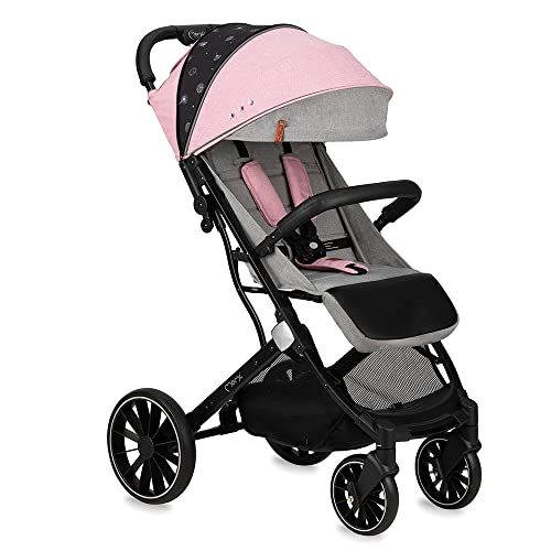 Passeggino MoMi ESTELLE DAKAR a partire da 6 mesi (fino a 22 kg), pieghevole con cintura di sicurezza a 5 punti, cestino porta spesa e funzione di apertura, manico telescopico per il traino : MoMi: Prima infanzia