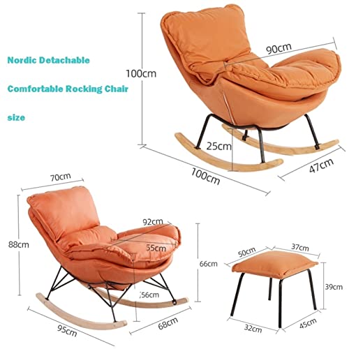 Sedia Imbottita con Braccioli, Comoda Sedia, con Poggiapiedi Divano Sedia A Dondolo, Divano Moderno Singolo Traspirante Posti a Sedere per Home Theater per Soggiorno, Impermeabile e Resisten : Amazon.it: Casa e cucina