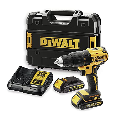 DEWALT DCD778S2T QW Trapano Avvitatore, 2 velocità a Percussione, Motore Brushless con Doppia Batteria in Valigetta, 1.5 W, 18 V, 1/2_pollice : Amazon.it: Fai da te