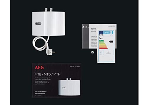 AEG 189554   Scaldabagno Istantaneo Elettrico   MTH 350, 230 V. Eccellenza tedesca   Made in Germany   3,5 kW, facile installazione a spina : Amazon.it: Fai da te