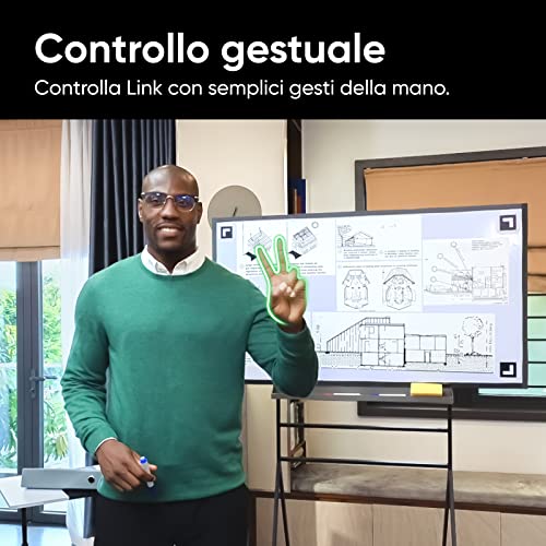 Insta360 Link Kit treppiede Webcam PTZ 4K con sensore da 1/2", Tracciamento IA, controllo gestuale, HDR, microfoni con cancellazione del rumore, modalità specializzate, webcam per laptop : Elettronica