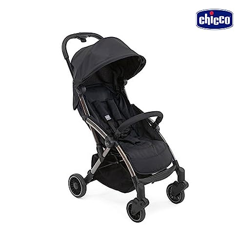 Chicco Cheerio Passeggino Leggero e Compatto da 0 mesi a 15kg (Portata Max 18kg), Passeggino Pieghevole, Posizione Nanna, Chiusura Automatica in 1 Gesto, Capotte Parasole e Parapioggia, Azzurro : Prima infanzia