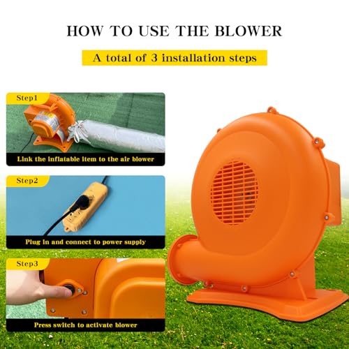 SAYOK Ventilatore gonfiabile per Bounce House Air Blower Fan Commercial per Bounce House Bouncy Castle e Jump Slides (450, Watts) : Amazon.it: Giochi e giocattoli