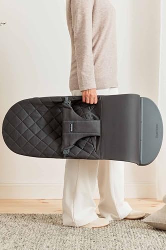 BabyBjörn Sdraietta Bliss, Tessuto, Trapunto classico, Antracite con Giochi per Sdraietta, Occhietti Vispi : Prima infanzia