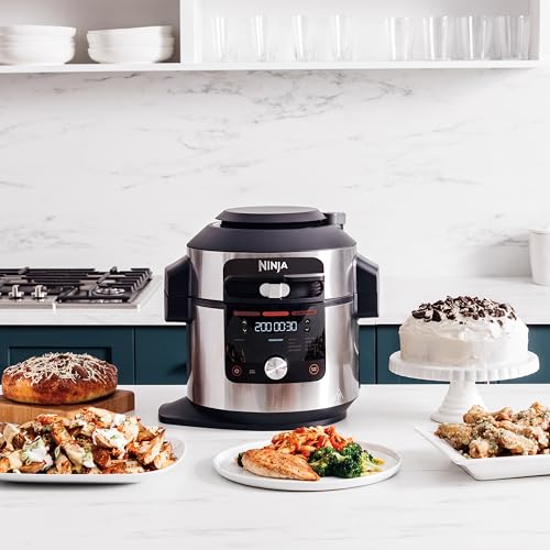 Ninja Foodi MAX Multicooker, Coperchio SmartLid, 12 Funzioni, Cottura Intelligente, 7.5L, Pentola a Pressione, Friggitrice ad Aria, Cottura a Vapore, Lenta, Acciaio Inox, OL650EU : Amazon.it: Videogiochi