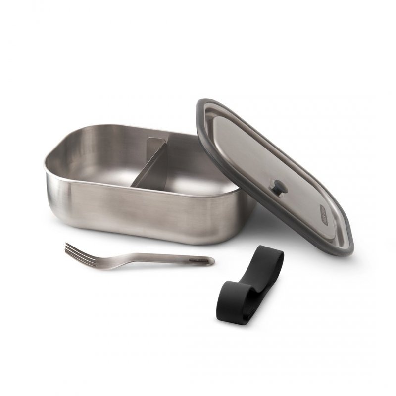 black+blum CLASSIC Stalowy Lunchbox L / Czarny