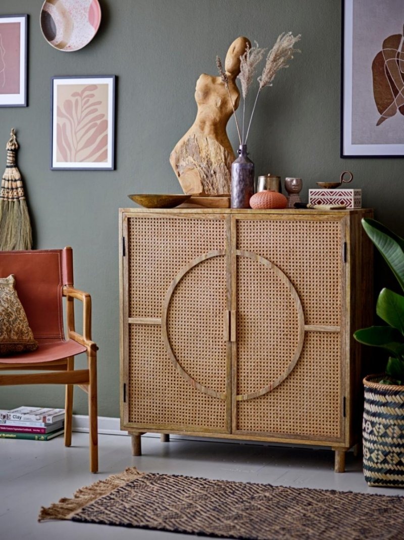 Bloomingville LENOA Rzeźba - Figurka Dekoracyjna z Drewna Tekowego 70 cm / Kobieta