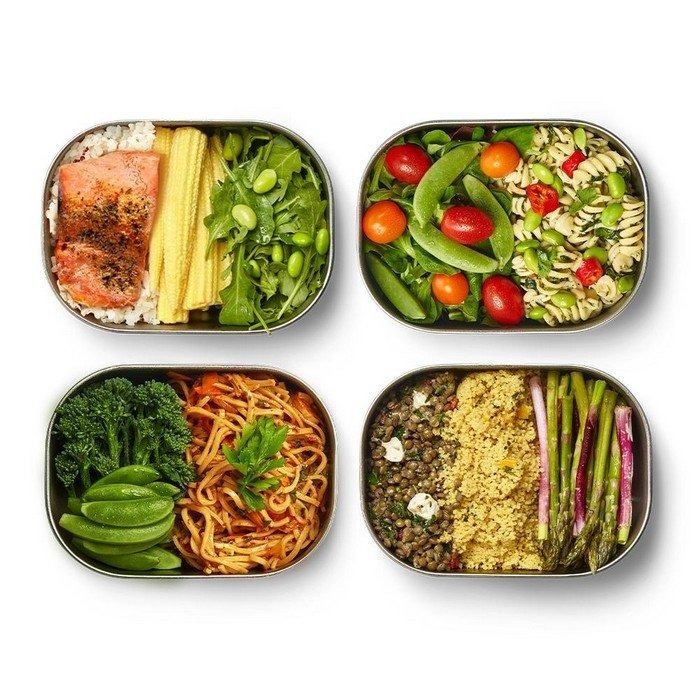 black+blum CLASSIC Stalowy Lunchbox L / Czarny