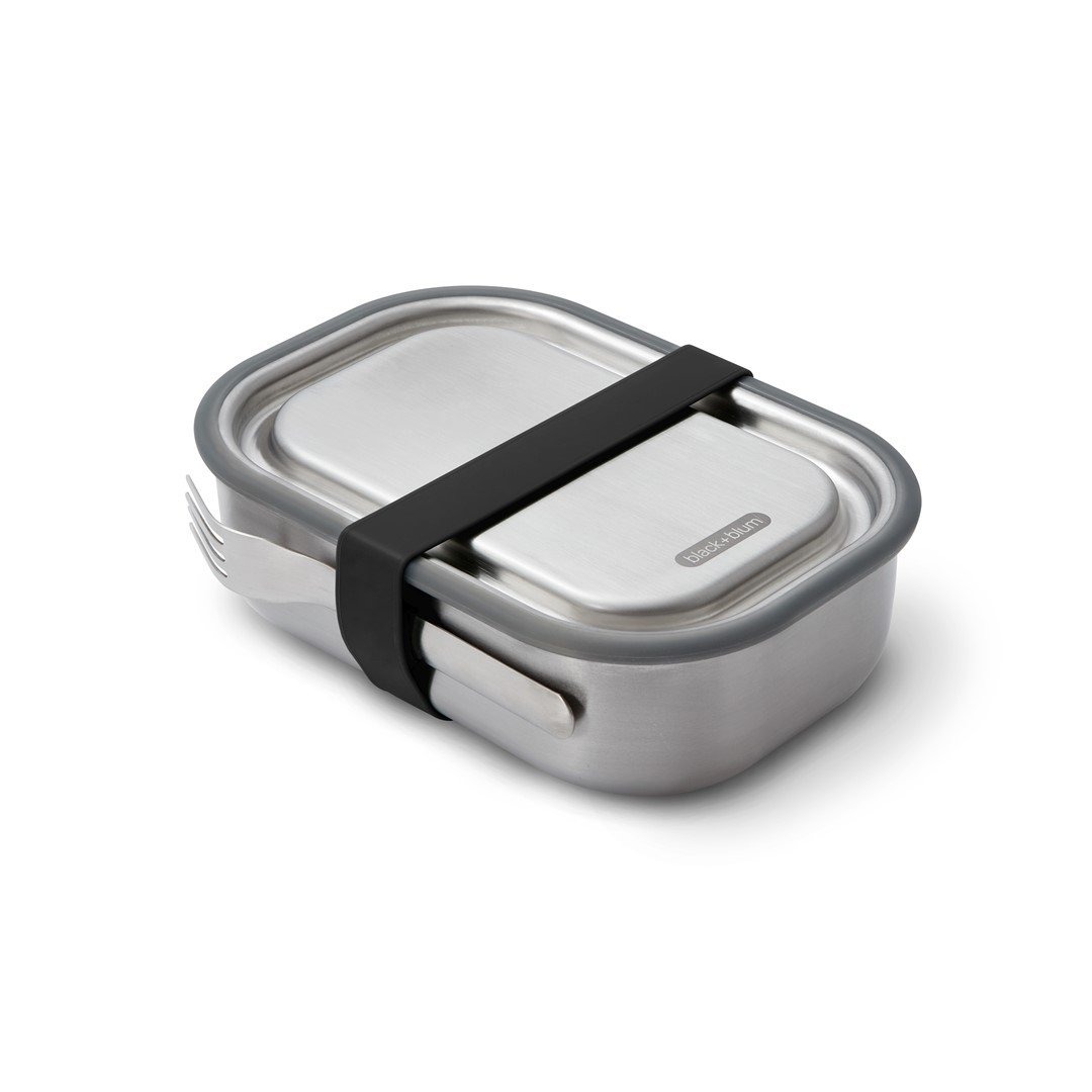 black+blum CLASSIC Stalowy Lunchbox L / Czarny