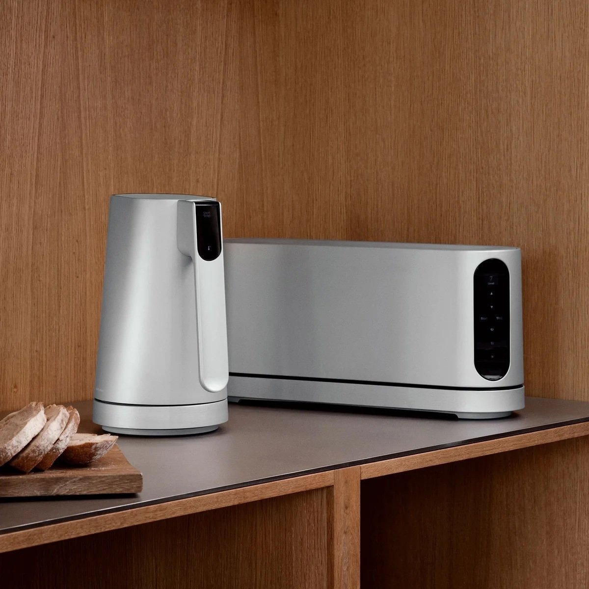 Jacob Jensen NORDIC Toster z Panelem Dotykowym LCD / Srebrny