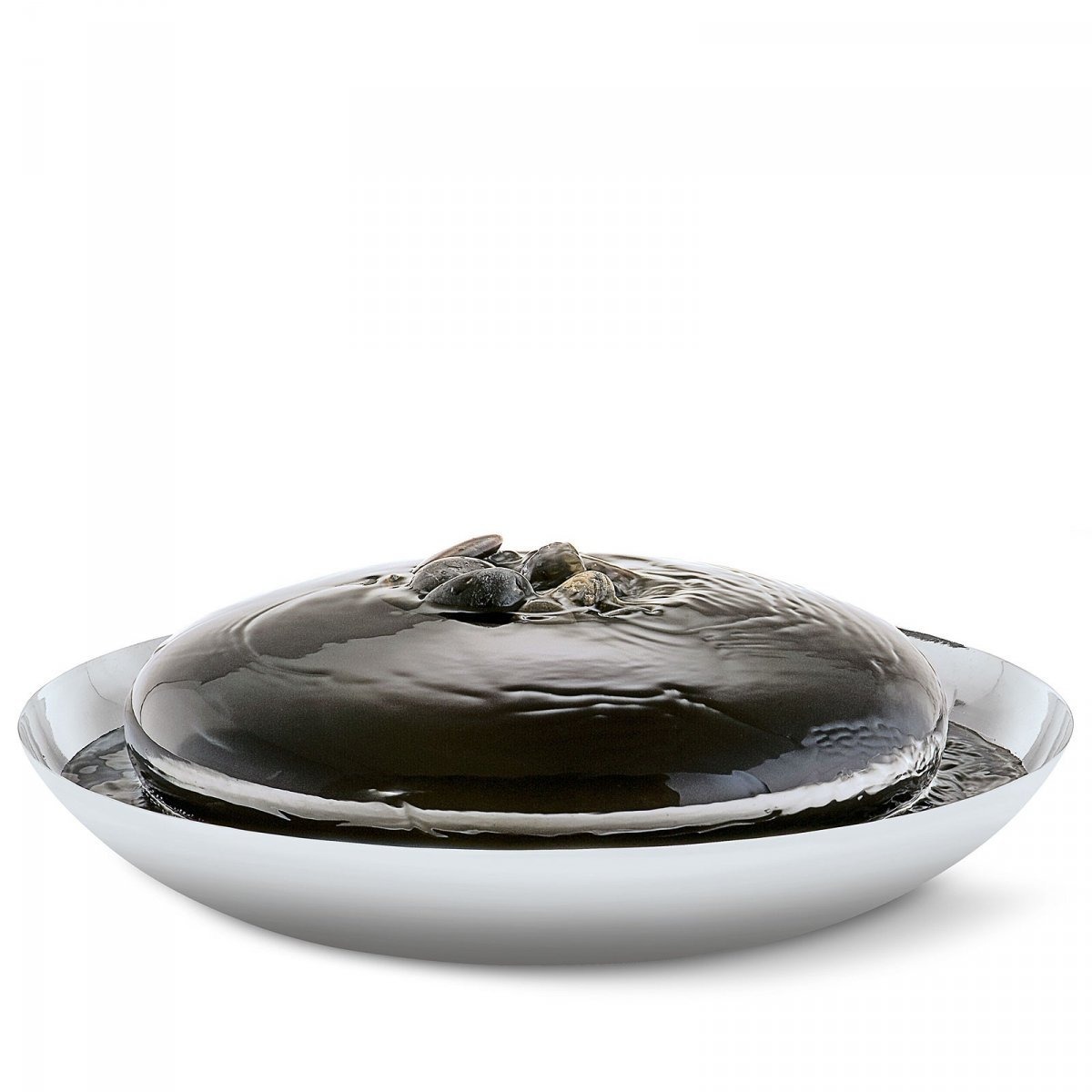 Philippi SPRING Fontanna Domowa z Naturalnymi Kamieniami / Srebrna