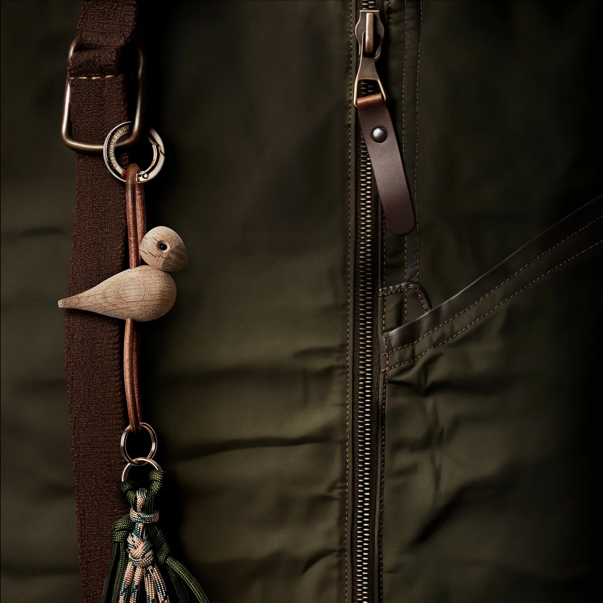 Kay Bojesen SONGBIRD Brelok do Kluczy - Przywieszka do Torebki - Ptaszek / Ciemny