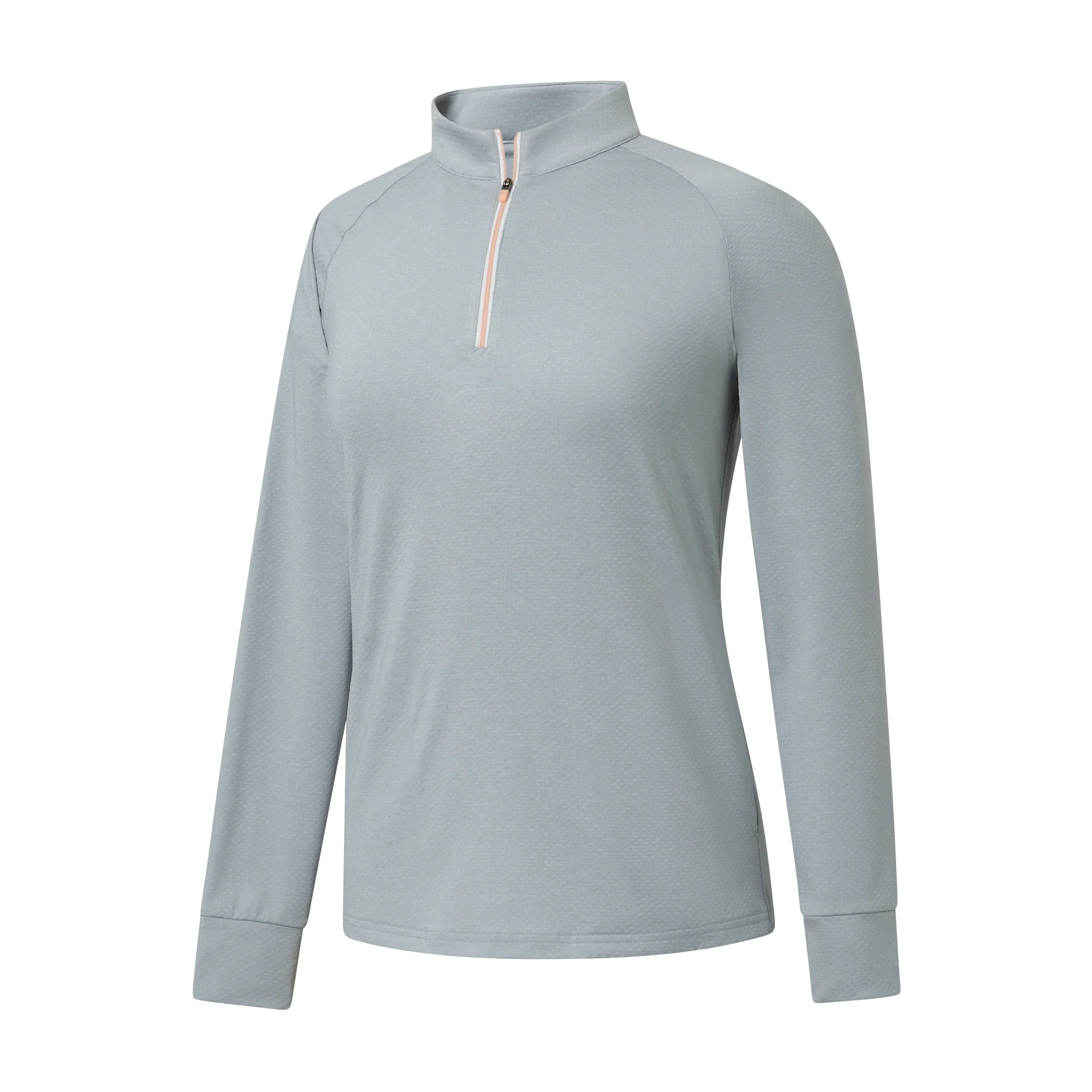 2025 FootJoy Women's 1/4 Zip Dot Jacquard Midlayer - Grey
