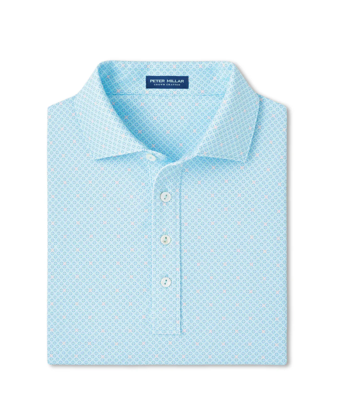 2025 Peter Millar Men's Bickett Performance Jersey Polo - Light Blue