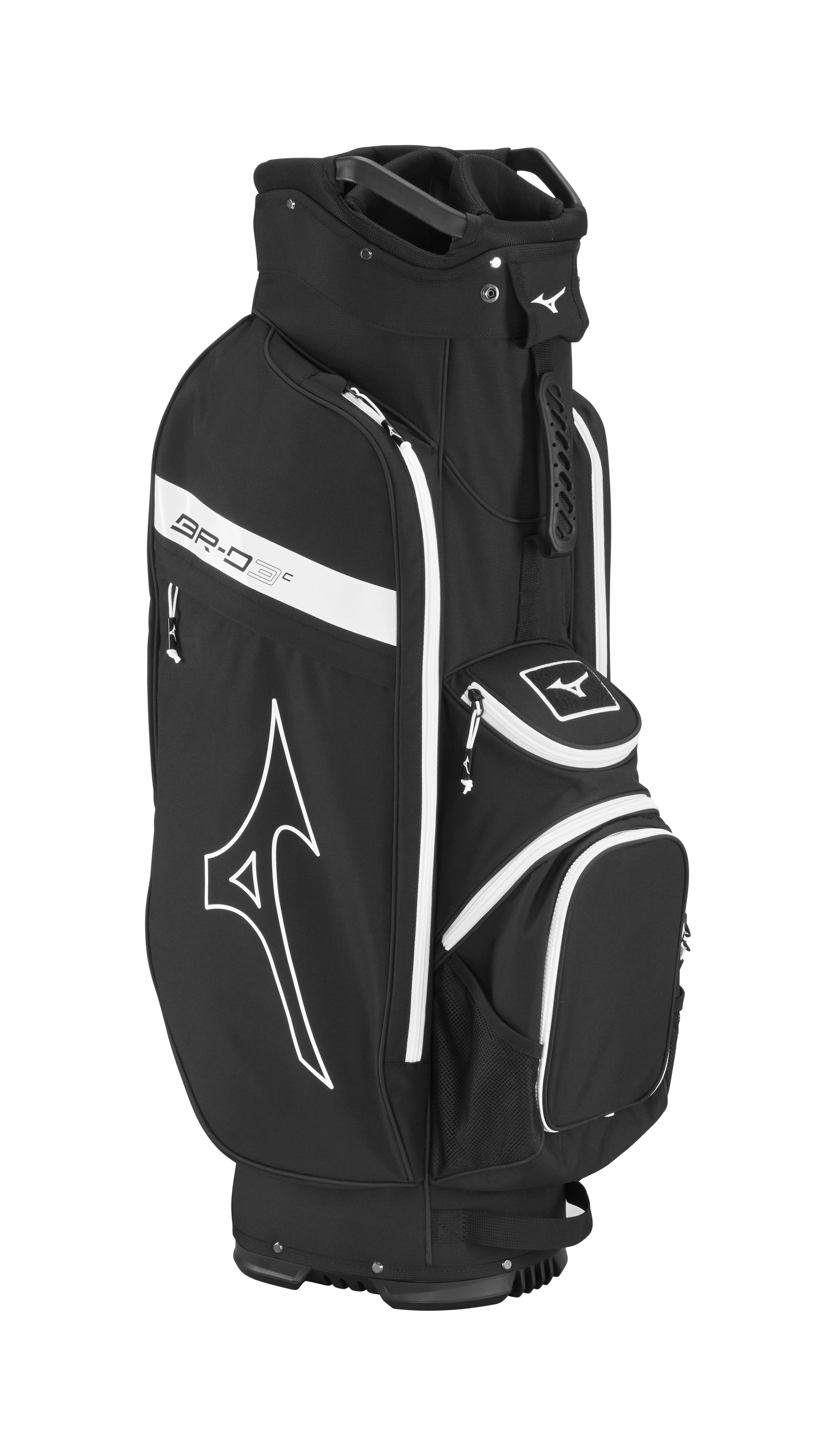 2024 Mizuno BR-D3 Cart Bag - Black/White