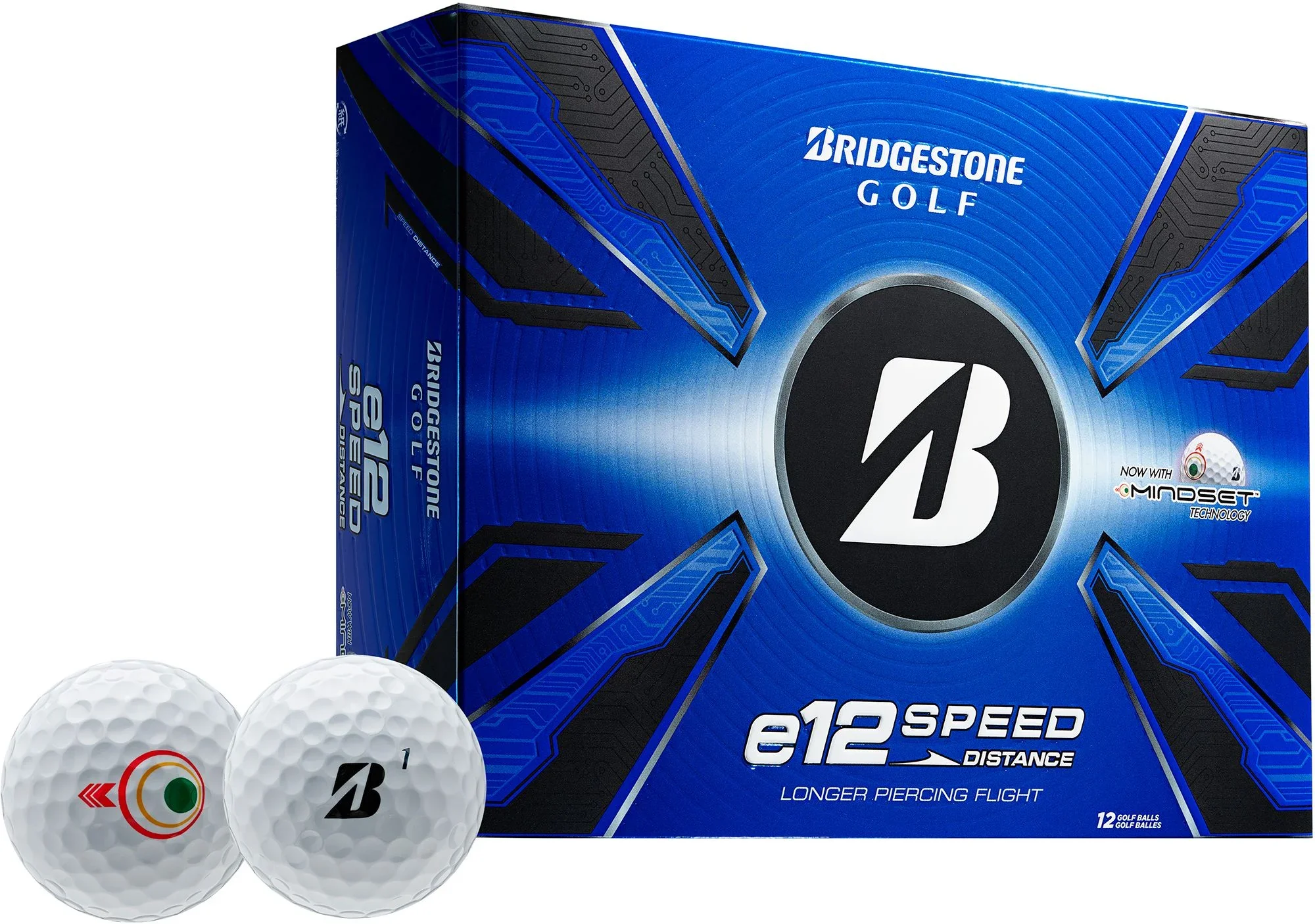 2025 Bridgestone E12 Speed Golf Ball Dozen - White