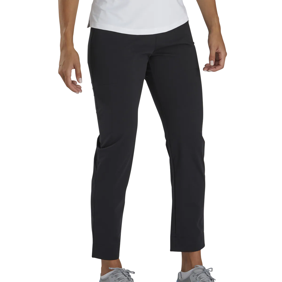 2024 FootJoy Women's High Waisted Knit Crop Pants - Black