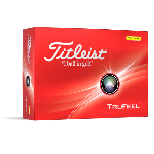 2024 Titleist TruFeel Golf Ball - Yellow