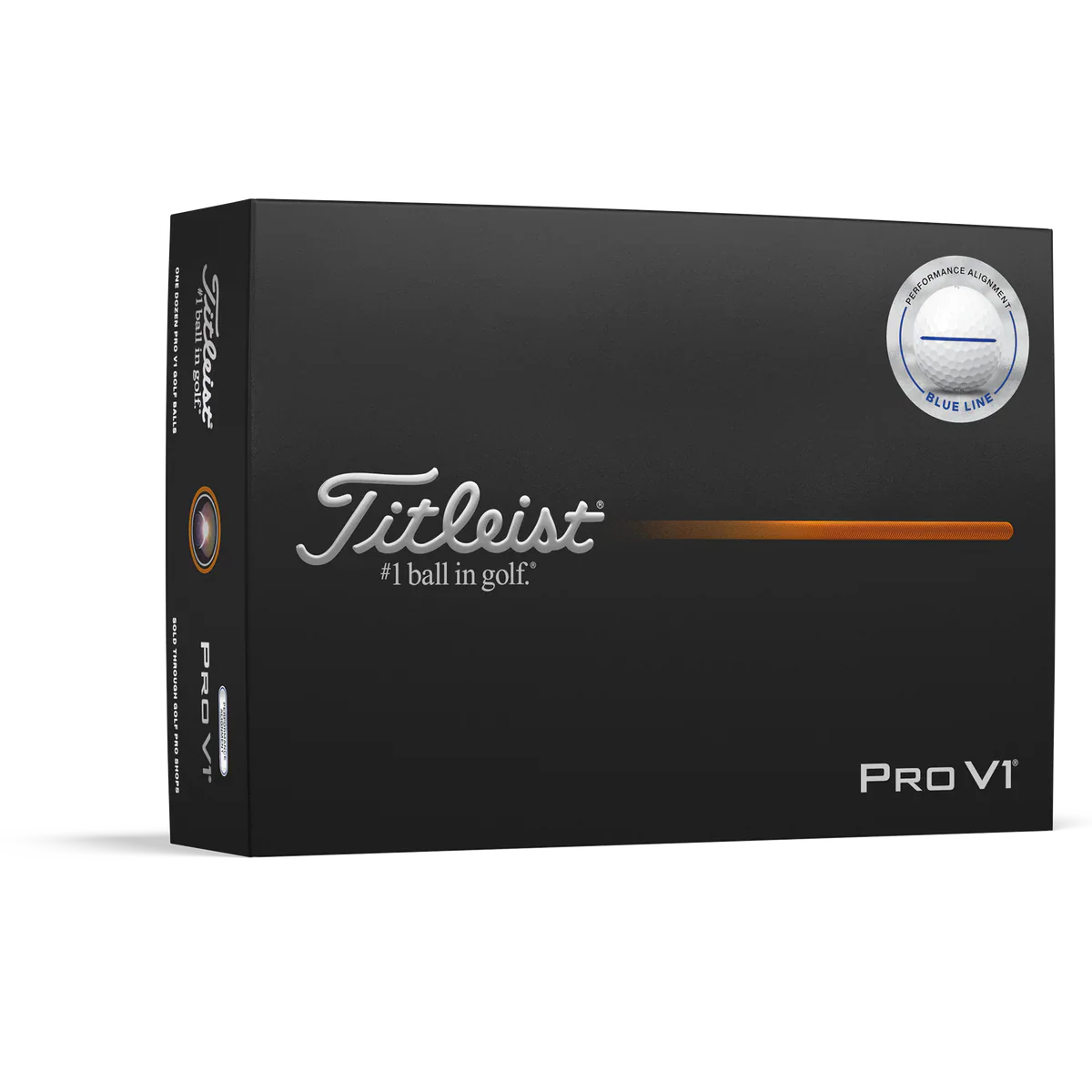 2025 Titleist Pro V1 Performance Alignment Golf Ball Dozen - Blue Line