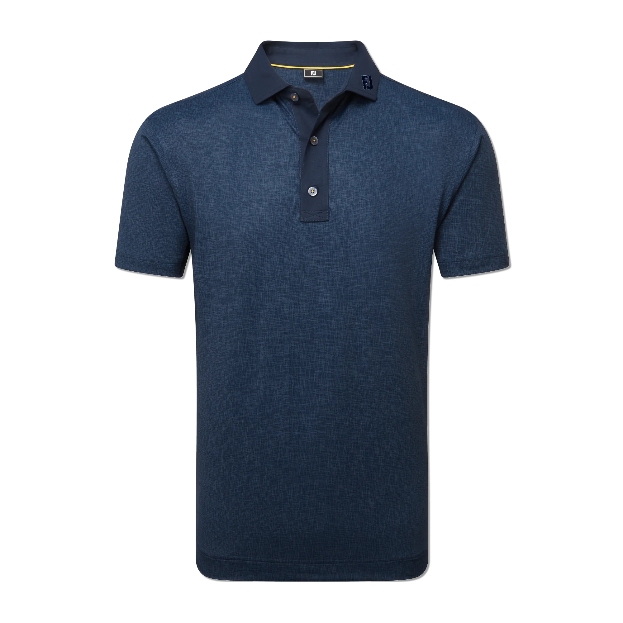 2025 FootJoy Men's Etched Texture Print Lisle Polo - Navy