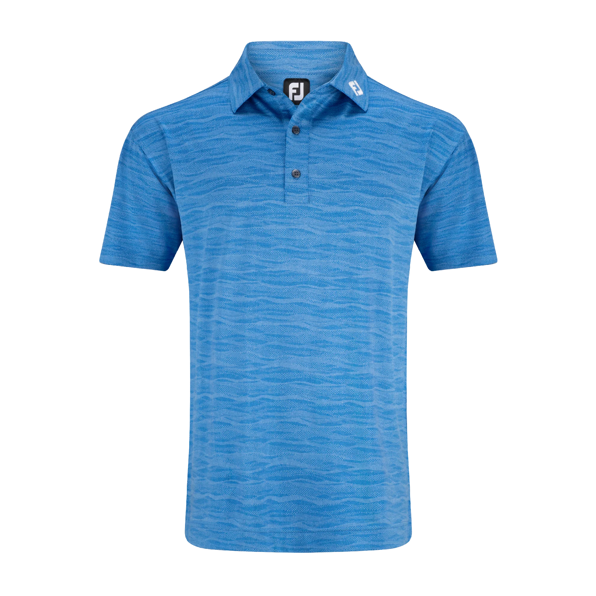 2025 FootJoy Men's Jacquard Wave Polo - Blue