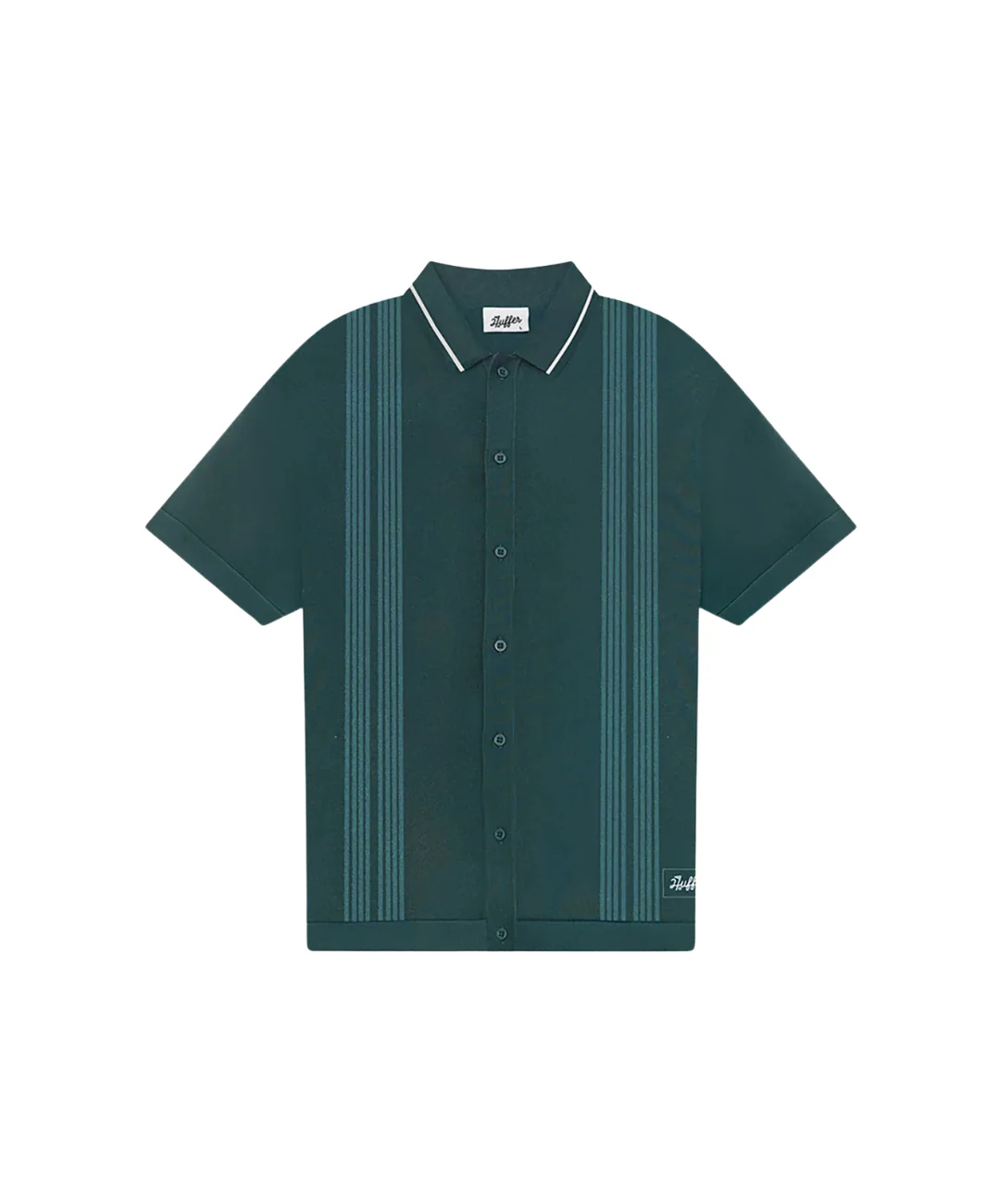 2025 Huffer Men's Knit Shirt - Golf Green
