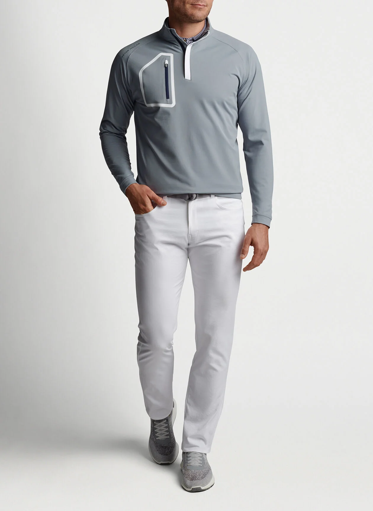 2024 Peter Millar Men's Forge Performance Quarter Zip - London