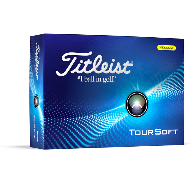 2024 Titleist Tour Soft Golf Ball Dozen - Yellow