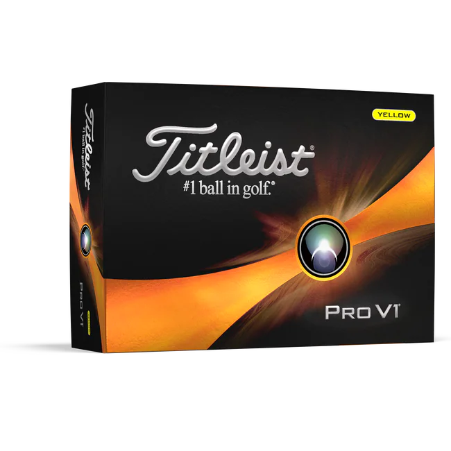 2023 Titleist Pro V1 Golf Ball - Yellow