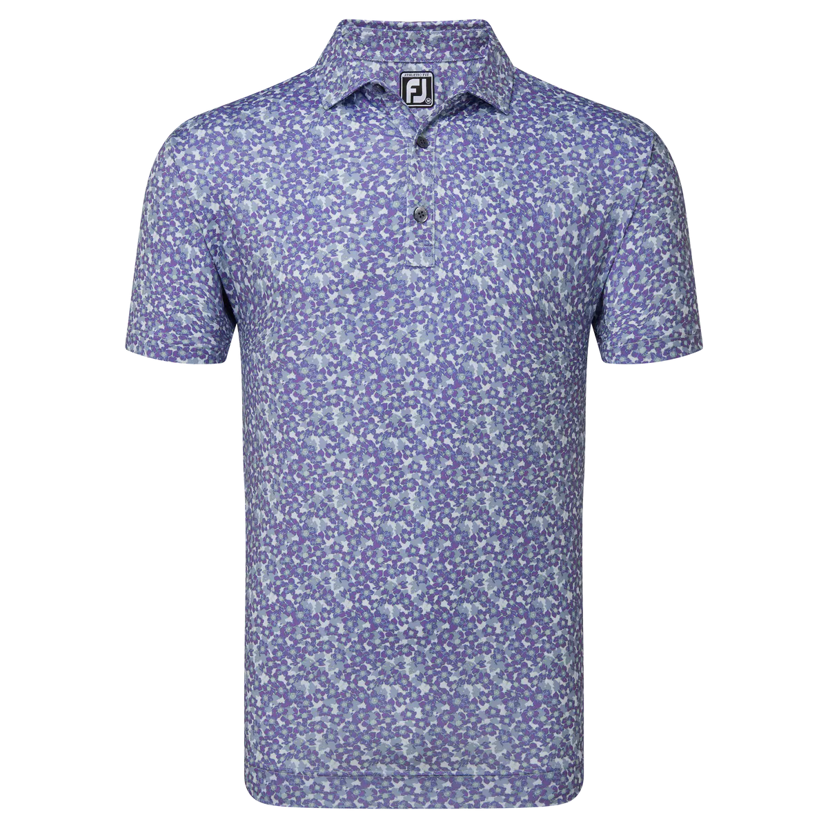 2024 FootJoy Men's Primrose Print Lisle Polo - Thistle