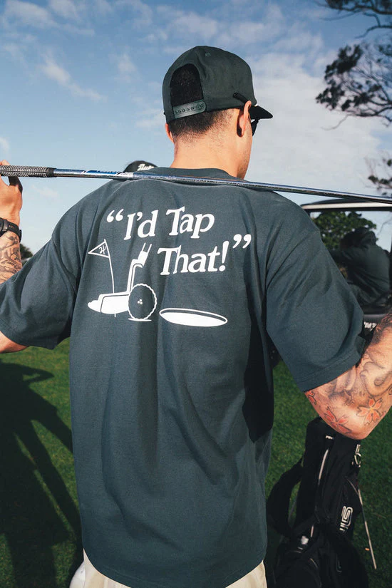 Huffer Men's Sup Tee 220/Tap That - Golf Green