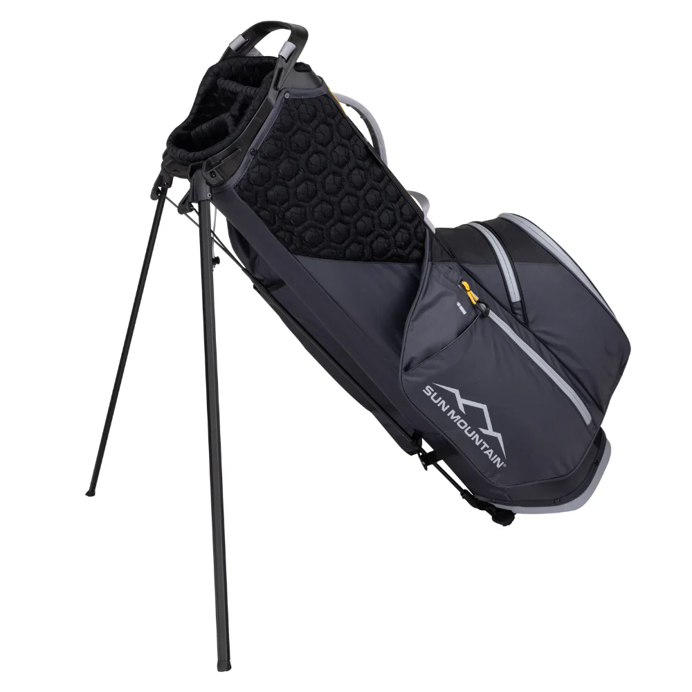 2025 Sun Mountain E-Lite 14 Way Carry Bag - Black/Steel/Gold