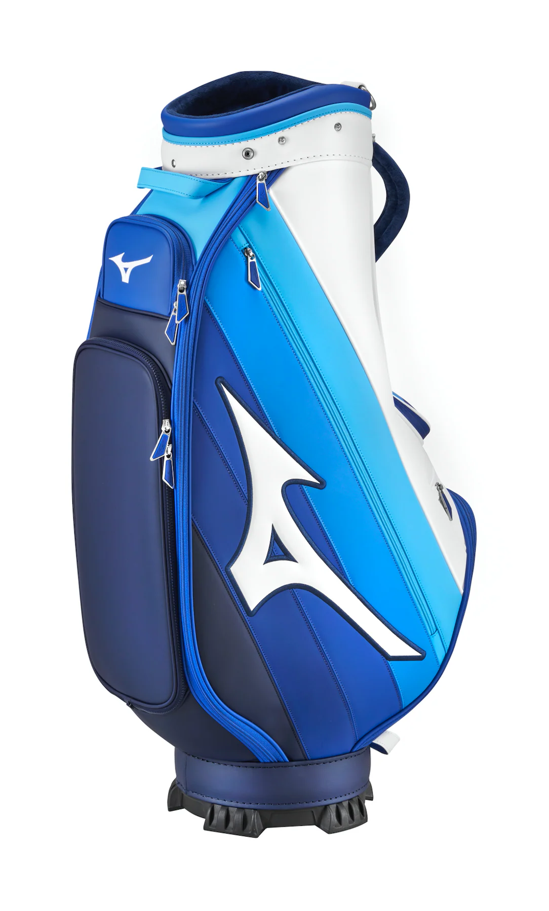 2025 Mizuno Tour Staff Midsize Golf Bag - White/Blue