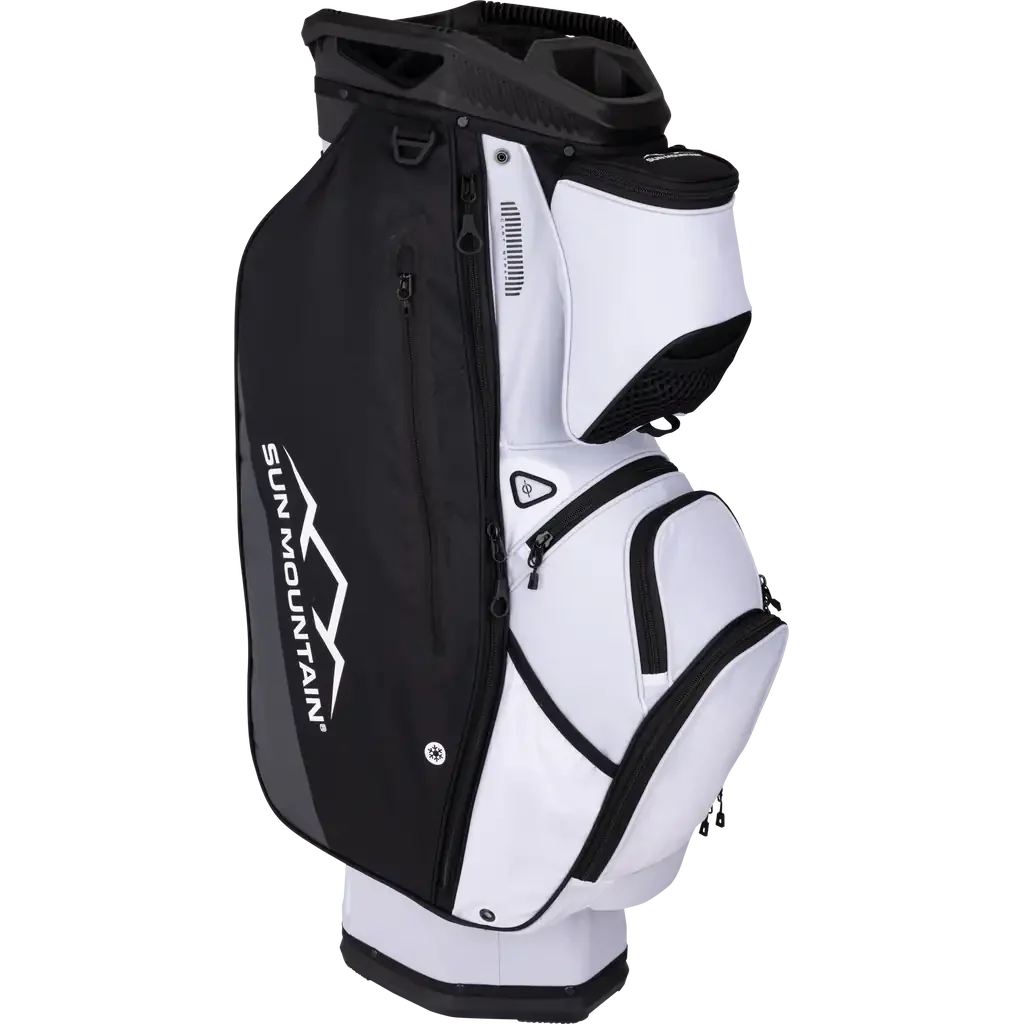 2025 Sun Mountain C130 Sync Cart Bag - White/Black