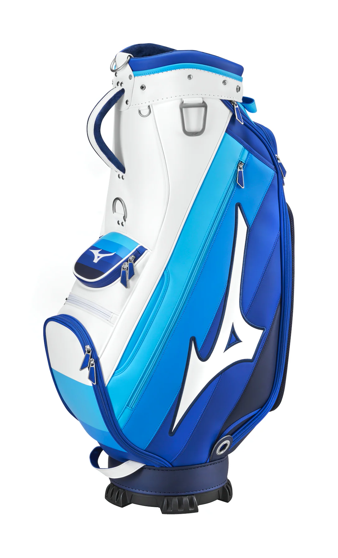 2025 Mizuno Tour Staff Midsize Golf Bag - White/Blue