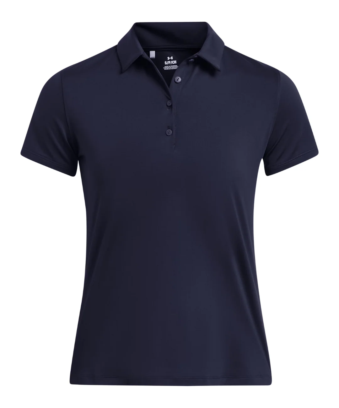 Under Armour Women's Playoff Short Sleeve Polo - Midnight Navy/Halo Grey
