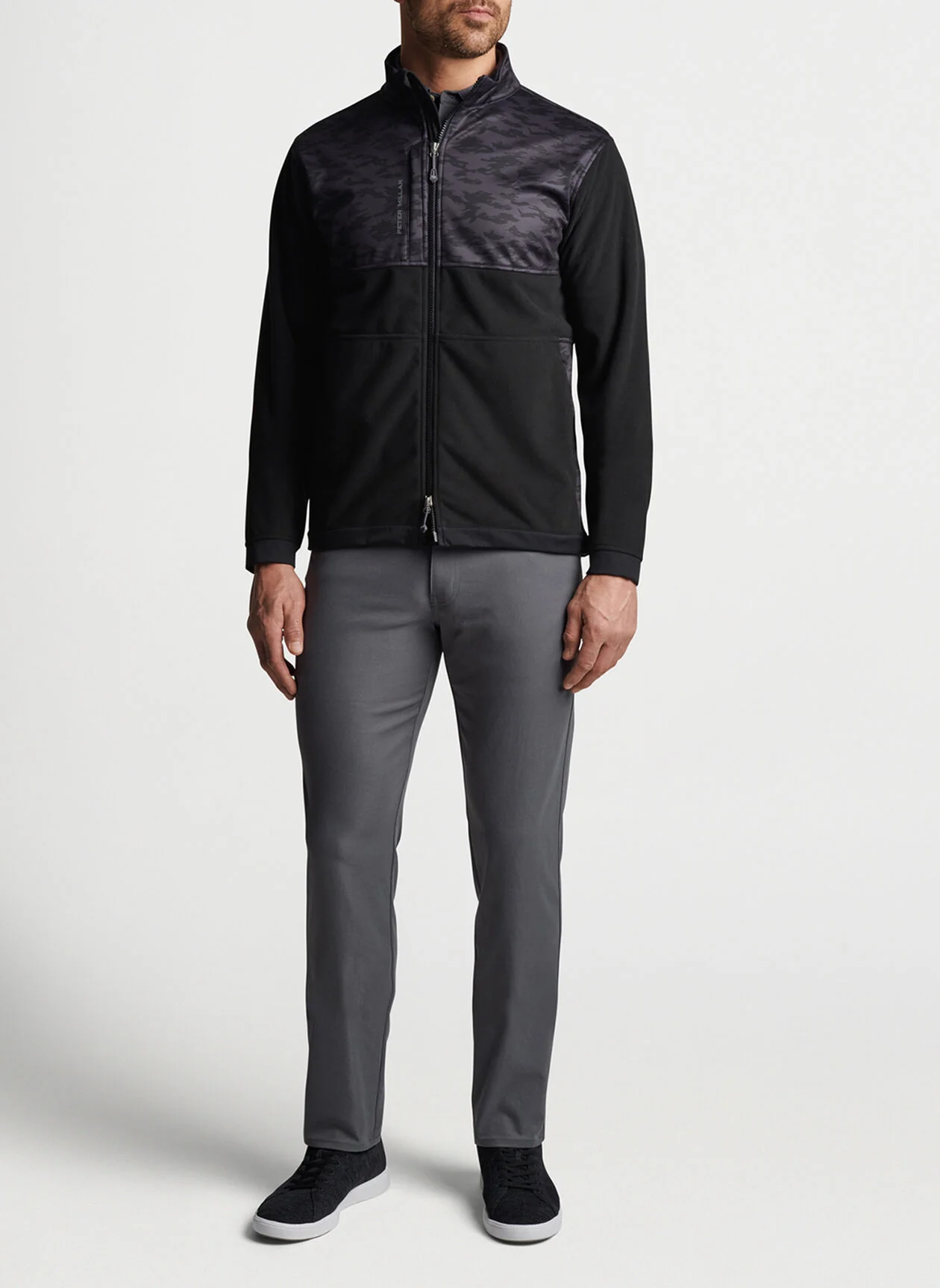 2024 Peter Millar Men's Thermal Block 3-Layer Jacket - Black