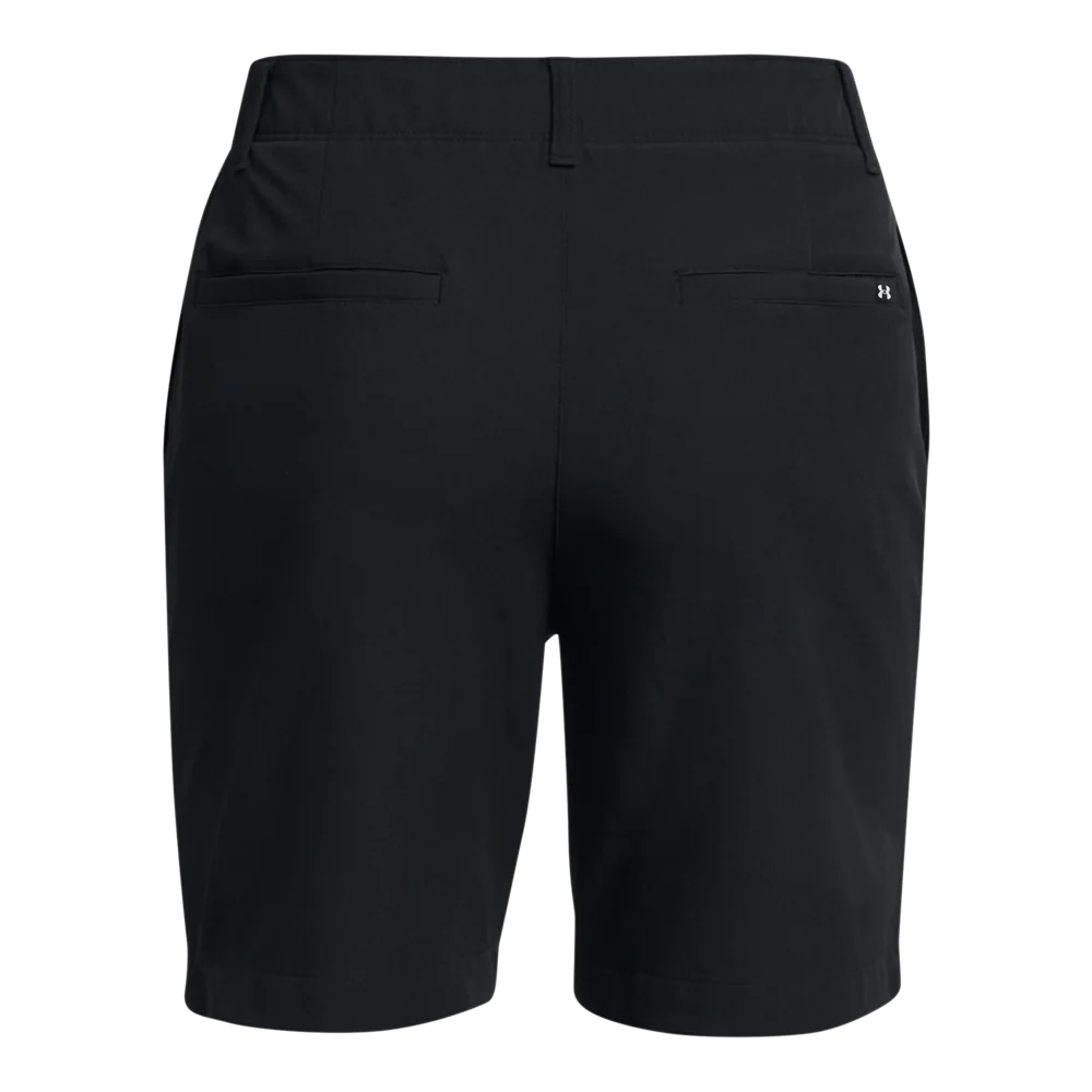 2024 Under Armour Women's Drive 7 Inch Shorts - Black/Metallic Silver