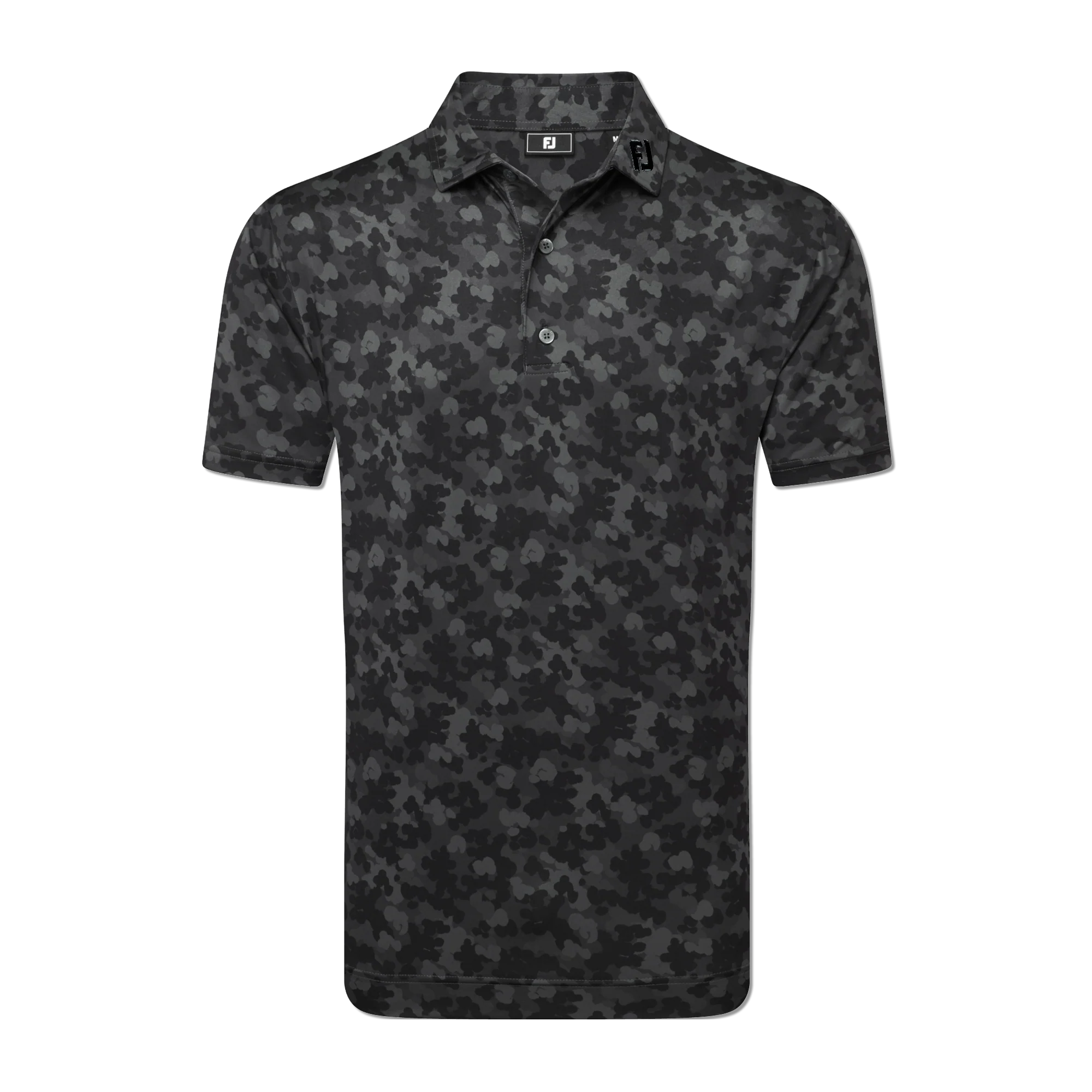 2025 FootJoy Men's Pop Camo Lisle Polo - Black