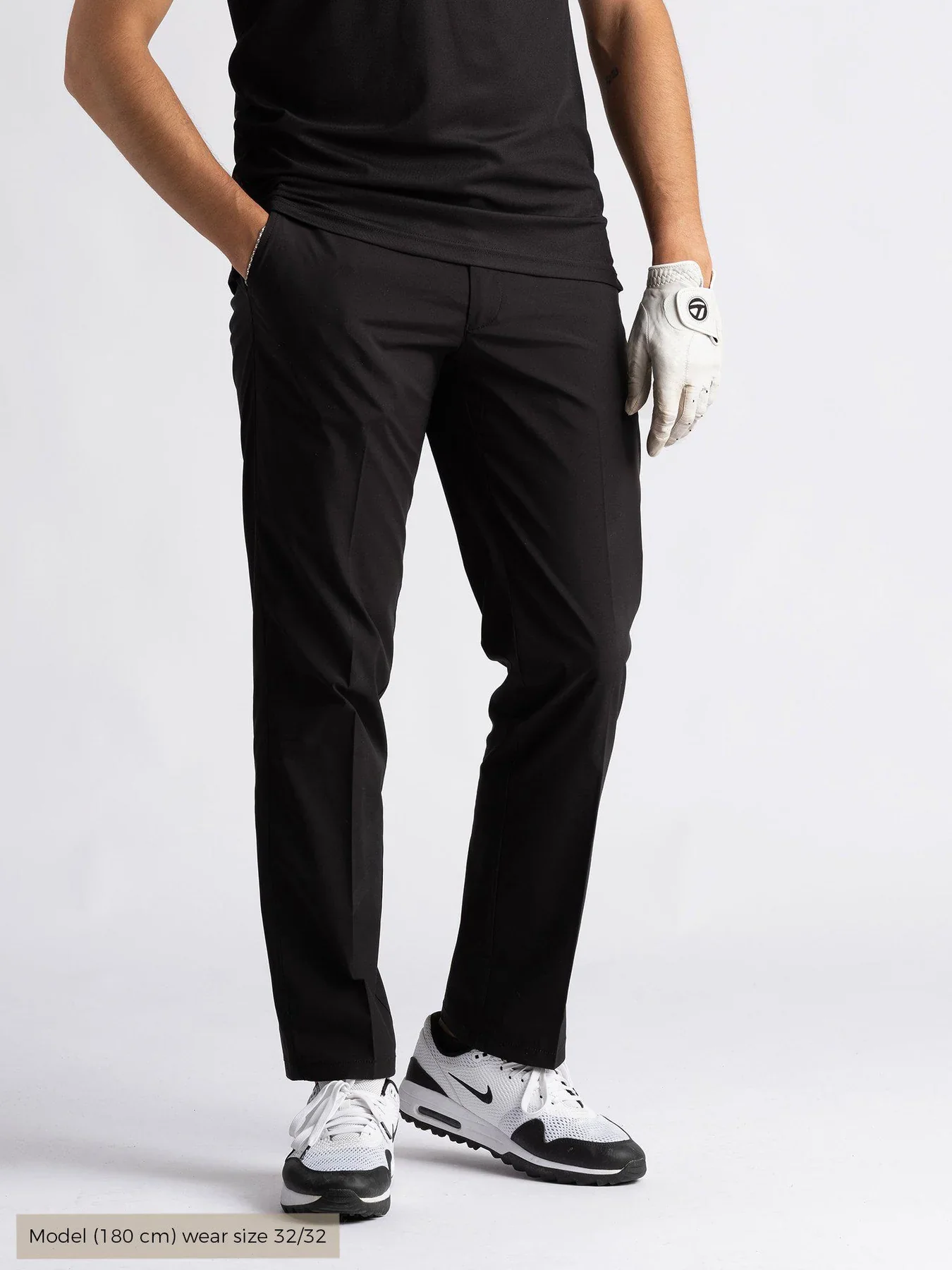 2025 Cross Men's Byron Lux Chinos - Black (34 Leg Length)