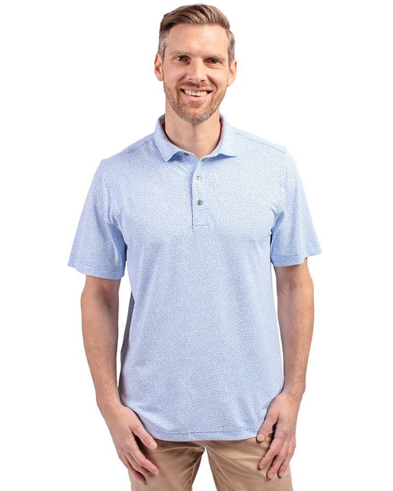 2025 Cutter & Buck Men's Virtue EcoPique Botanical Print