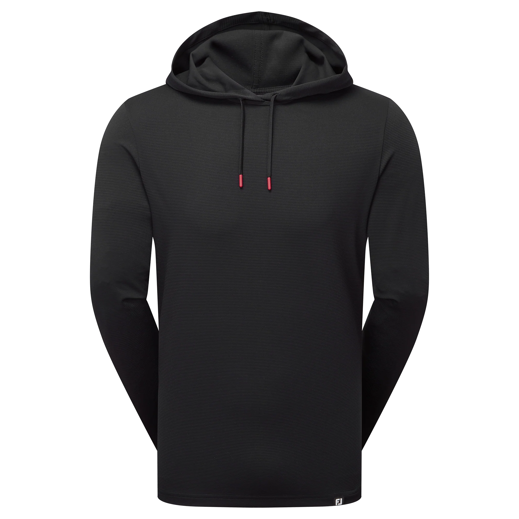 2025 FootJoy Men's Mini Check Jacquard Hoodie - Black