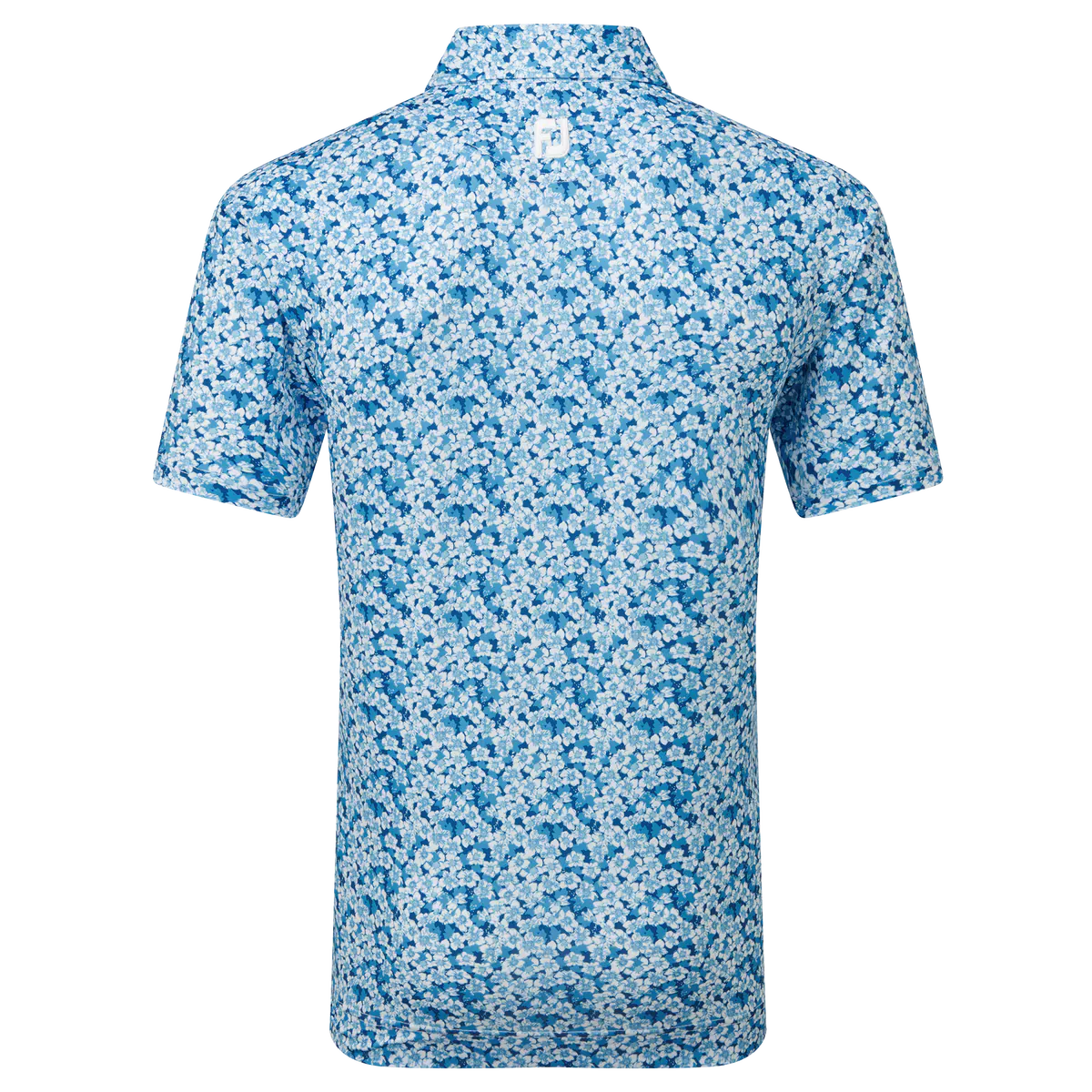 2024 FootJoy Men's Primrose Print Lisle Polo - Ocean